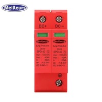 Solaire PV AC DC SPD 20KA 40KA 2P 4P T2 500v 600v 800v 1000v 1200v Suger Parafoudre Protecteur Dispositif de protection contre les surtensions