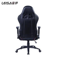 Chaise de jeu ergonomique avec repose-pied, à Base métallique, lumineuse rvb LED, pour ordinateur PC et Gaming, bon fonctionnement,