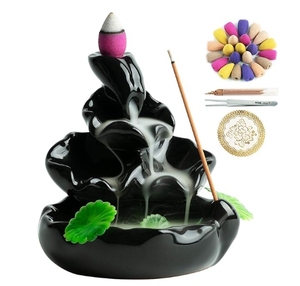 Quemador de <span class=keywords><strong>Incienso</strong></span> de Cerámica, Aromaterapia, <span class=keywords><strong>Cascada</strong></span> de <span class=keywords><strong>Incienso</strong></span> de Flujo Inverso, Quemadores de <span class=keywords><strong>Incienso</strong></span> Creativos, Decoración Zen para el Hogar, Adorno de Aromaterapia - Product Image 5