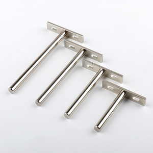 Mã góc vô hình hình chữ T với Khung kệ sắt kẽm mạ niken và màu - Product Image 3