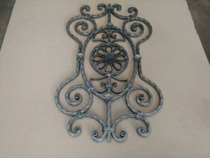 OUYA Garden Gate <strong>Used</strong> Forged Steel Panel Decorative Rosettes <strong>Iron</strong> for <strong>Sale</strong> - Product Image 2