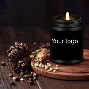 Candele Profumate al Legno di Sandalo in Cera di Soia 100% Organica Naturale in Barattolo di Vetro Personalizzate Fatte a Mano Ecologiche Romantiche - Product Image 2