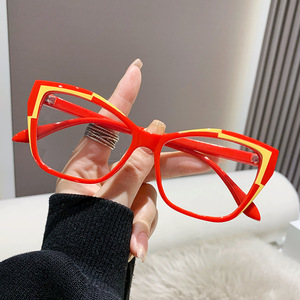 Oeil <span class=keywords><strong>de</strong></span> chat femmes Anti-lumière bleue optique ordinateur lunettes PC cadre photocromique lentilles à la mode lunettes <span class=keywords><strong>de</strong></span> luxe - Product Image 4