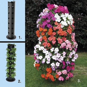 Conteneur de tour de plantes avec trou de Drainage décoration autoportante jardin treillis plante <span class=keywords><strong>Pot</strong></span> de <span class=keywords><strong>fleur</strong></span> pour vigne <span class=keywords><strong>grimpante</strong></span> fleurs - Product Image 3