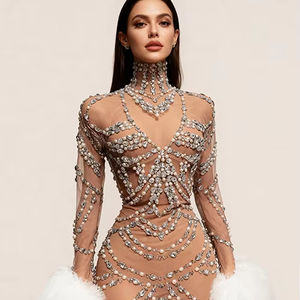 Nouvelle <span class=keywords><strong>robe</strong></span> <span class=keywords><strong>de</strong></span> bal tendance pour femmes, sans bretelles, avec des perles, en satin, maxi, traîne, pour fête d'anniversaire - Product Image 1