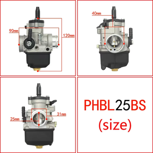 Venta al por mayor personalizado Dellorto PHBL 20mm 22mm 24mm 25mm 30mm 2T 4T 50 300cc carreras motocicletas rendimiento actualización <span class=keywords><strong>carburador</strong></span> Scooter - Product Image 5