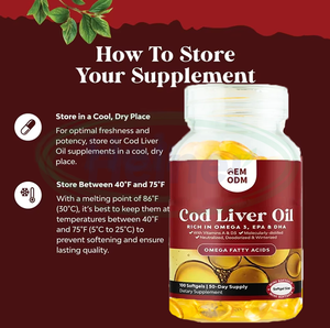 שמן דגים אומגה 3 1000 מ\\\"ג של Ausreson Oem Private Label, כמוסות רכות של שמן כבד בקלה, תוסף חלאל, כמוסות רכות של שמן כבד בקלה - Product Image 4