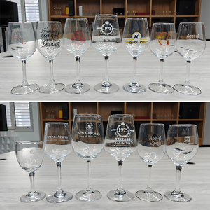 Copas de Boda Personalizadas con Logotipo, Copas Modernas de 11 oz, Copas de Vino Tinto Transparentes con Tallo Mediano para Restaurante y Hotel - Product Image 5