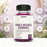 Gummies de Palmier Nain à Marque Blanche OEM, 60 Unités, 300mg, Complément Alimentaire à Base de Pectine