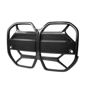 Pour Série 4 G22 G23 G26 2020-2024, calandre de pare-chocs avant en fibre de carbone sèche style CSL - Product Image 2