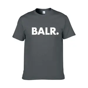 Kaus desainer pria print Digital huruf BALR merk tren Eropa dan Amerika Serikat untuk pria