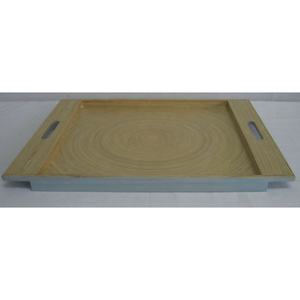 Plateau de service en bambou artisanal en laque écologique durable et élégant - Product Image 2