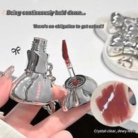 Gloss à lèvres hydratant et repulpant LUCKGO avec miroir intégré, effet brillant, format portable, idéal pour les maquillages de lèvres, marque distributeur