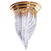 Plafonnier moderne du milieu du siècle en verre de Murano, lustre sculptural italien pour entrée, chambre et décoration de villa