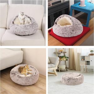 Large Arctic Fleece <strong>Pet</strong> Cave <strong>Bed</strong> by Manufacturer Modern Fashion Winter Warm Nest for Cats and Dogs Fluffy Cushion Calming <strong>Beds</strong> - Product Image 5