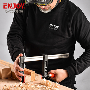 Jeu de pinces à barre en acier à <span class=keywords><strong>gorge</strong></span>, 100mm, avec poignée ergonomique et protecteur de Pad pour le bricolage, la menuiserie et le travail du bois - Product Image 6