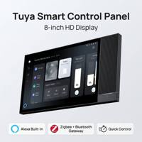 Système de maison intelligente sans fil avec écran tactile OLED, panneau de commande central intelligent Zigbee Tuya