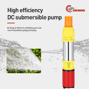 Zheming-bomba sumergible eléctrica de agua de pozo profundo, 1 1,5, 2 pulgadas, 48V, 60v de CC, pequeña capacidad, alimentada por energía Solar - Product Image 5