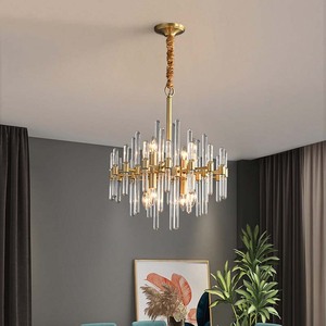 Lustre de plafond à double fixation en cuivre massif anti-corrosion de haute qualité pour villa, <span class=keywords><strong>salon</strong></span> et chambre à coucher - Product Image 1