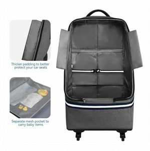 Bolsa de asiento de coche acolchada con ruedas Protege el asiento de coche de tu hijo durante todos tus viajes - Product Image 5