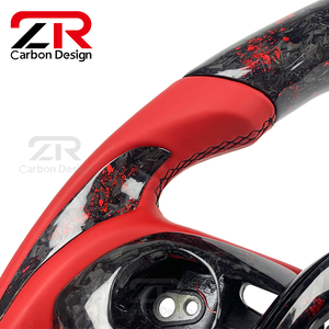 Volante Deportivo Personalizado para Interior de Auto, de Fibra de Carbono Forjada y Cuero, para Toyota Camry <span class=keywords><strong>TRD</strong></span> RAV4 EZ <span class=keywords><strong>Corolla</strong></span> 2018 2019 <span class=keywords><strong>2020</strong></span> 2021 - Product Image 5