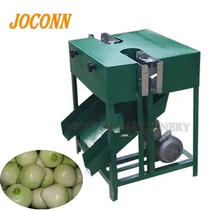 Automatische knoflook ui wortel stem verwijderen cutter machines/ui wortel concave snijmachine stem knoflook wortel cutter machine