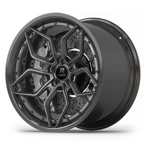 Cerchi in Lega Forgiati Brixton PF9 con Fibra di Carbonio 17-21 Pollici 5x114.3 5x112 per BMW M2 Mercedes CLA45 AMG Porsche Taycan VW Golf - Product Image 6