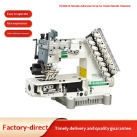 Machine à coudre industrielle Lingrui New VC008 à cylindre, multi-aiguilles, pour rubans, avec coupe-fil automatique et surjeteuse