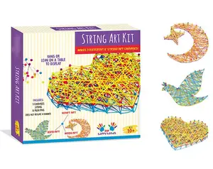 Colorful String Art Makes 3 Different Canvases Craft Kit