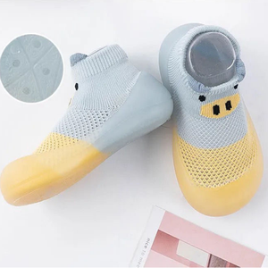 F-2713 automne dessin animé et filles intérieur antidérapant semelle souple chaussettes de sol maille respirant bébé garçons fille premières chaussures de marche infantile - Product Image 3