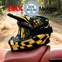 Casque de moto intégral Black Gold Design DOT, casque de moto tout-terrain, casque de course ABS EPS, sécurité garantie