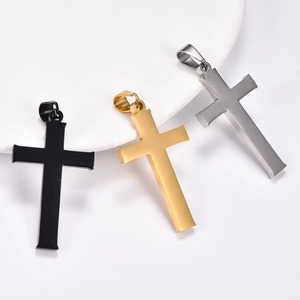 Collar con Colgante de Cruz Clásico de Acero Inoxidable para Hombre y Mujer, Joyería Religiosa Cristiana Minimalista con Cadena y Dijes de Fe - Product Image 5