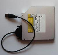 Screw-Lock USB to SATA 7+6 13Pin Plastic Optical Drive Easy Drive Cable External CD/DVD ROM Adapter Pure Copper Computer