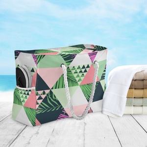 กระเป๋าชายหาดพิมพ์ลายตามสั่งแบบใหม่ กันน้ำ ใช้ซ้ำได้ สำหรับผู้หญิง - Product Image 6