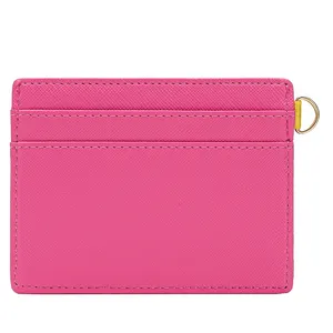 Import Duty Free Products GRS PU Slim Wallet Card Holder Leather Custom LOGO Minimalist Ladies RFID Card Holder