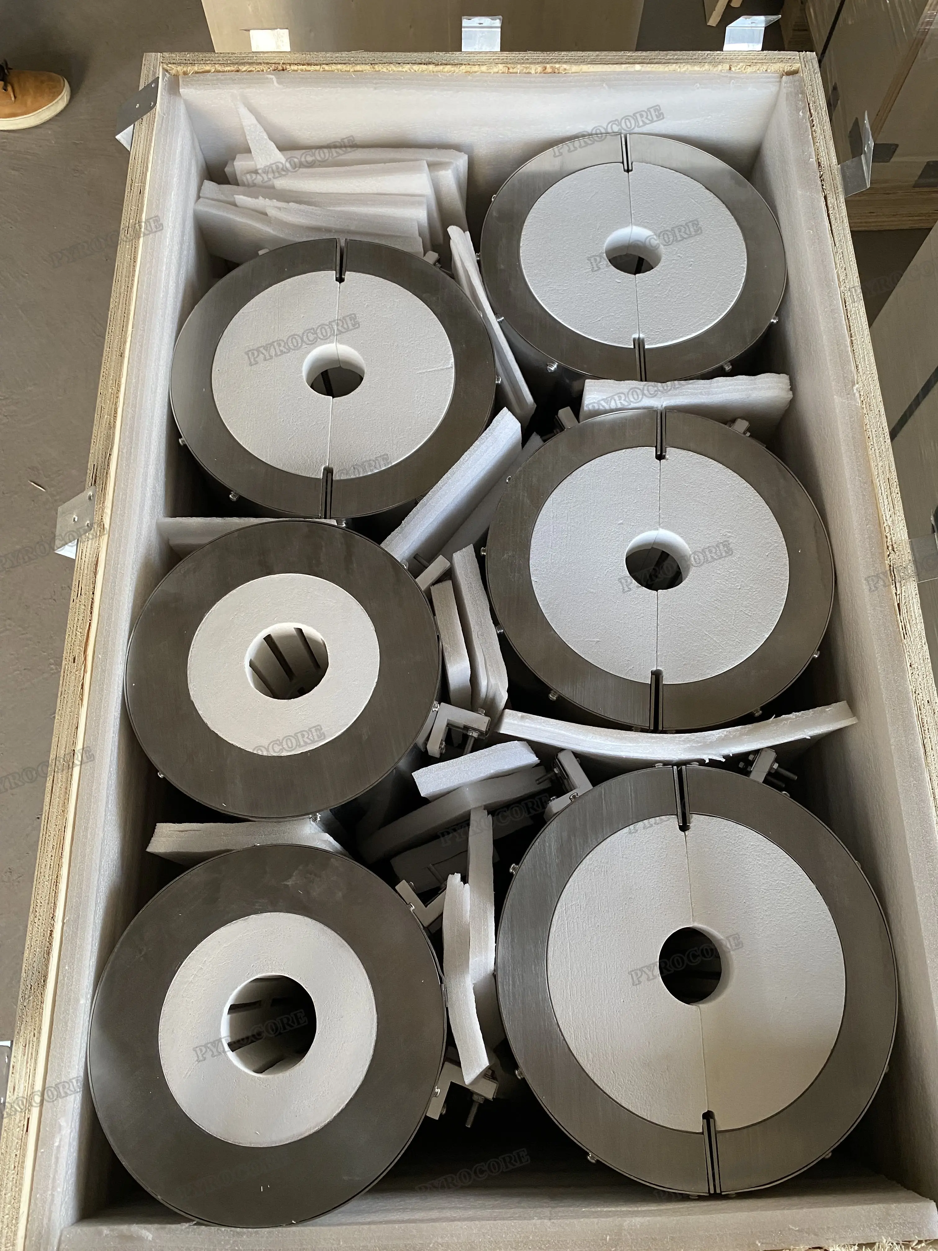Rundes Keramikfaser-Heiz modul Ce-zertifizierte Zylinder keramik heizung für Ofen