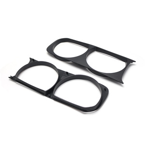 Dodge Challenger Headlight Bezels 2008-2014 <b>ABS</b> Trim Cover Front Light Frame 68051526AA - Product Image 2