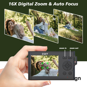 กล้องดิจิตอลแบบบางพิเศษสำหรับ48MP ถ่ายวิดีโอ1080p กล้องท่องเที่ยวกันสั่นสำหรับผู้เริ่มต้นนักเรียนแบบพกพา - Product Image 4
