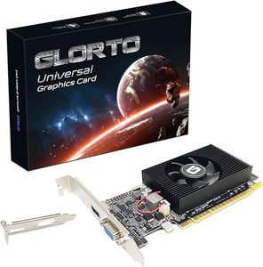 การ์ดจอ GeForce 610 2G DDR3 โปรไฟล์ต่ำ, PCI 1.1 X16, HDMI/VGA, GPU ระดับเริ่มต้นสำหรับพีซี, SFF และ HTPC, ใช้งานร่วมกับ Win1 ได้ - Product Image 1