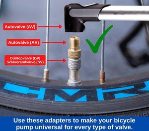 Adaptateurs de valve de vélo, lot de 10, DV et SV vers AV, Dunlop et valve française vers adaptateurs de bouchon de vélo de voiture, adaptateur de valve de <span class=keywords><strong>pneu</strong></span> - Product Image 6