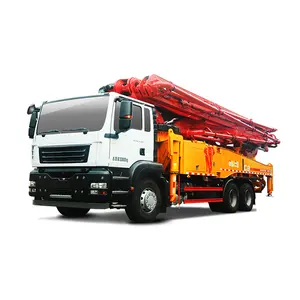 Pompa beton resmi pabrik HB62V dealer dipasang truk 62m terkenal Tiongkok dengan Layanan Terbaik