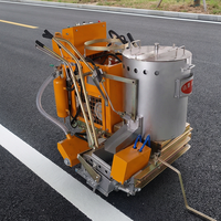 Machine de marquage routier autoportée haute efficacité, traceur de lignes hydraulique pour pistes d'aéroports et grandes constructions routières