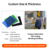 Plaque en polycarbonate usinée CNC, panneau PC solide pour composants d'équipement