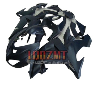 Cuerpo de inyección para <span class=keywords><strong>KAWASAKI</strong></span> <span class=keywords><strong>NINJA</strong></span> ZX 10 R 10R <span class=keywords><strong>1000</strong></span> CC ZX10R 06 negro mate 07 51No.16 ZX1000 2006 <span class=keywords><strong>2007</strong></span> Kit de carenado OEM - Product Image 1