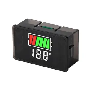 Tipo-C USB DC8-100V Car Bateria Voltímetro Nível de Carga Indicador Lítio LiFePO4 Chumbo-ácido Bateria Capacidade Medidor LED Tester