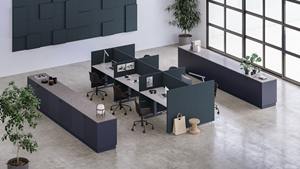 Thiết kế hiện đại Polyester Acoustic văn phòng phân vùng freestanding phòng ngăn cách âm Modular riêng tư tấm - Product Image 6