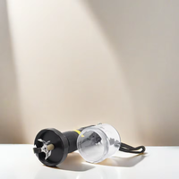CANNA CNEG004 Broyeur à herbes électrique en aluminium classique - Design moderne, lampe torche intégrée, broyeur à tabac portable avec rangement