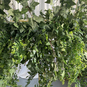 IFG 2025 forêt vert feuilles coureur et allée rangée pour mariage maison fête plafond suspendu décor - Product Image 6