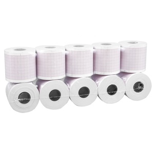 Papier ECG haute définition personnalisé 110 mm x 18 m, rouleaux de papier thermique imprimés pour tableau de suivi médical, 12 canaux, simple pour imprimante - Product Image 2