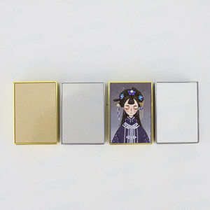 Venta al por mayor de encendedores personalizados en blanco sublimación lateral doble cara impresión USB carga a prueba de viento encendedor - Product Image 3
